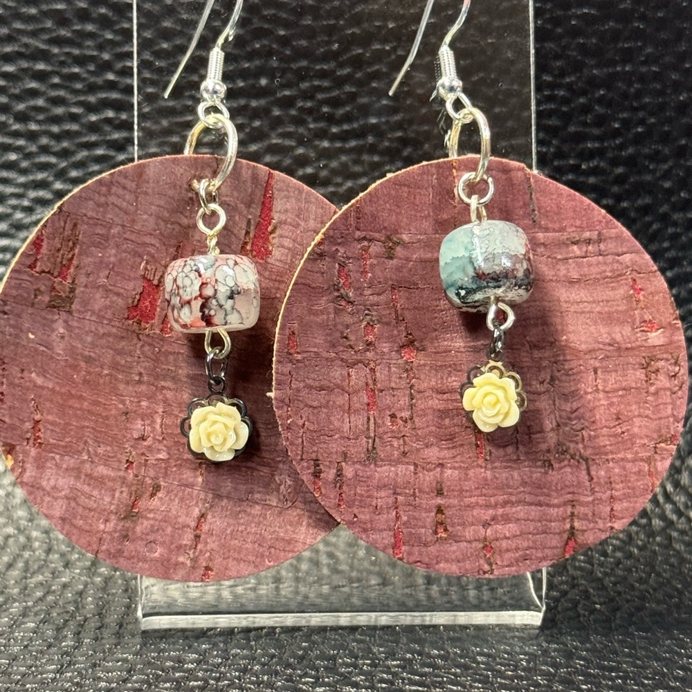 Chic Cork Dangle Earrings